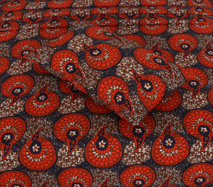 Rustic Rose Pattern – cotton Bedsheet Set-BS10