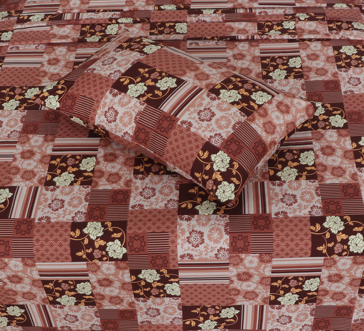 Classic Brown Floral fittedsheet set – BS24