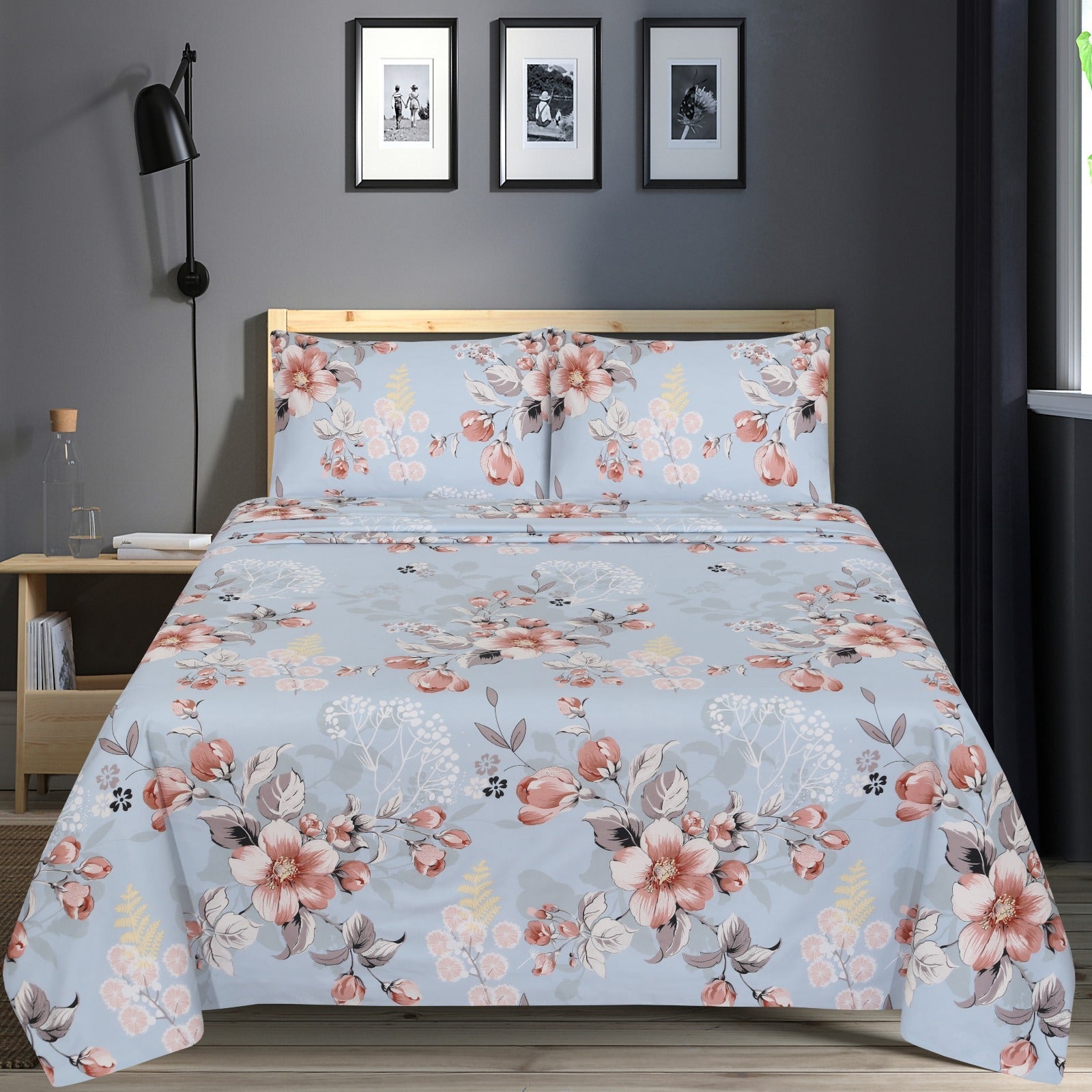 Chic Floral bedsheet set – BS16