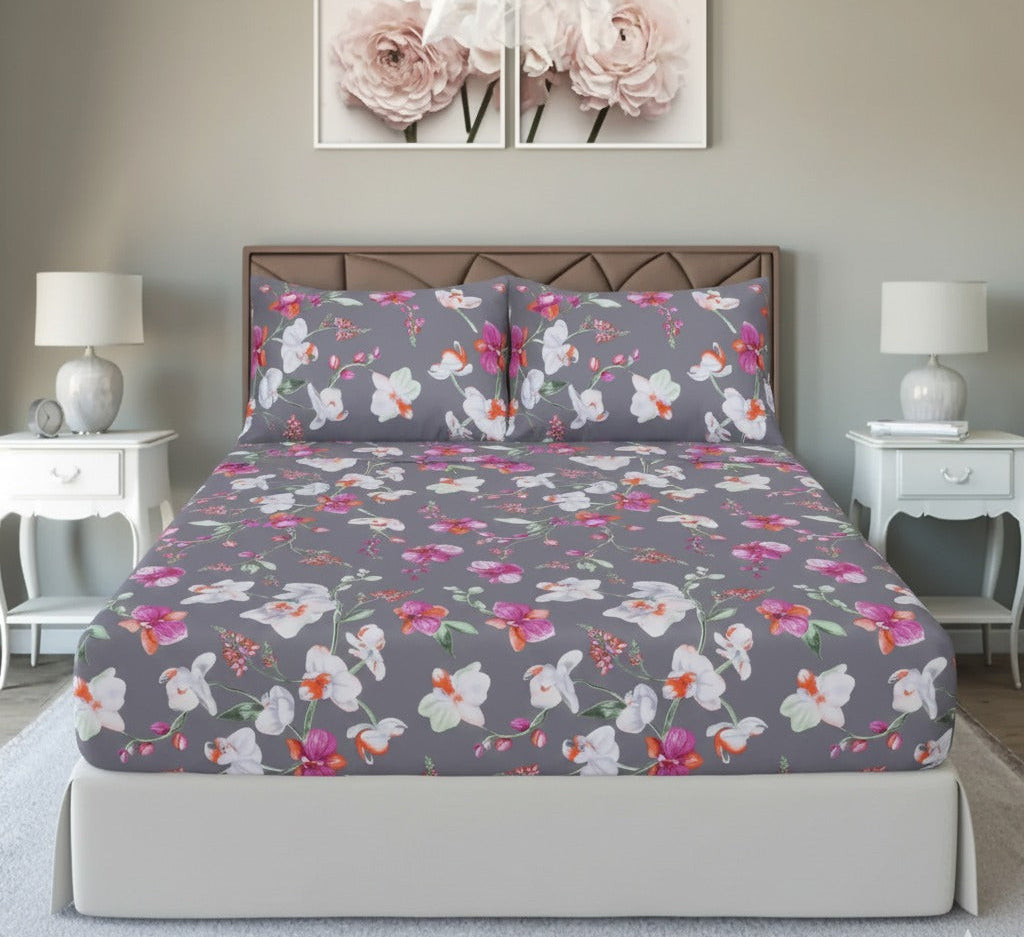 Orchid Bliss Quilt fittedsheet set – BS21